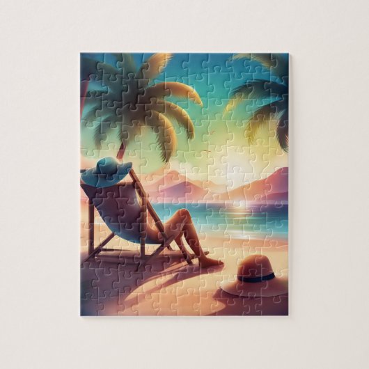 Beautiful beach legpuzzel (Verticaal)