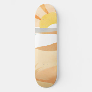 Beautiful beach skateboard