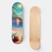 Beautiful beach skateboard (Voorkant)