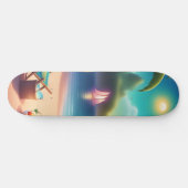 Beautiful beach skateboard (Horizontaal)