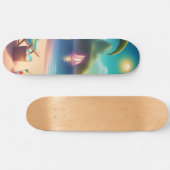 Beautiful beach skateboard (Horizontaal)