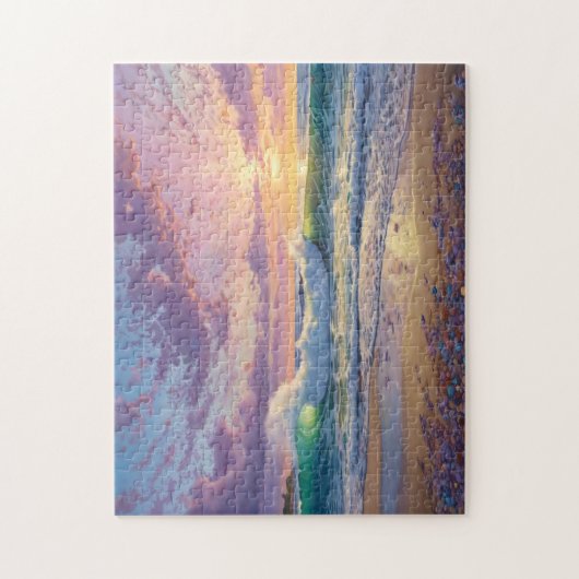 Beautiful Beach Waves and Shore Art Legpuzzel (Verticaal)