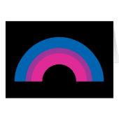 Beautiful Bisexual Pride Flag Rainbow Black Card (Voorkant Horizontaal)