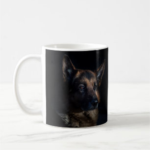 Beautiful Black and Tan German Shepherd Koffiemok