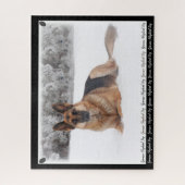 Beautiful Black and Tan German Shepherd Legpuzzel (Verticaal)