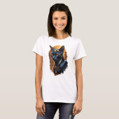 Beautiful black Egyptian Cat T-shirt (Voorkant volledig)