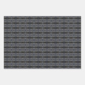 Beautiful Black Lace Tree Bark Patterned Inpakpapier Vel (Voorkant 3)