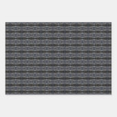 Beautiful Black Lace Tree Bark Patterned Inpakpapier Vel (Voorkant 2)