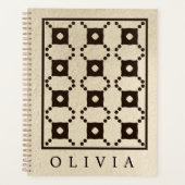 Beautiful Black & White Patterns Custom Name  (Devant)