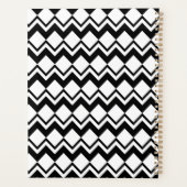 Beautiful Black & White Patterns Custom Name  Planner (Achterkant)