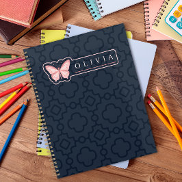 Beautiful Black & White Patterns Custom Name Planner