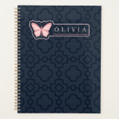 Beautiful Black & White Patterns Custom Name  Planner (Voorkant)