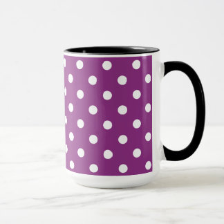 Beautiful Blackberry Color With White Polka Dots Mok