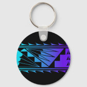 Beautiful Blessings - Teal/Purple - Sleutelhanger (Voorkant)