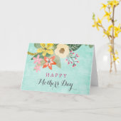 Beautiful Blooms carte de voeux Fête des Mères (Fleur jaune)