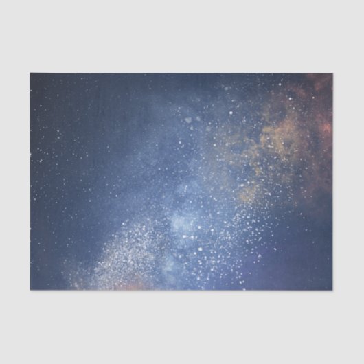 Beautiful Blue Outer Space Stars Milky Way Galaxy Tissuepapier (Voorkant)