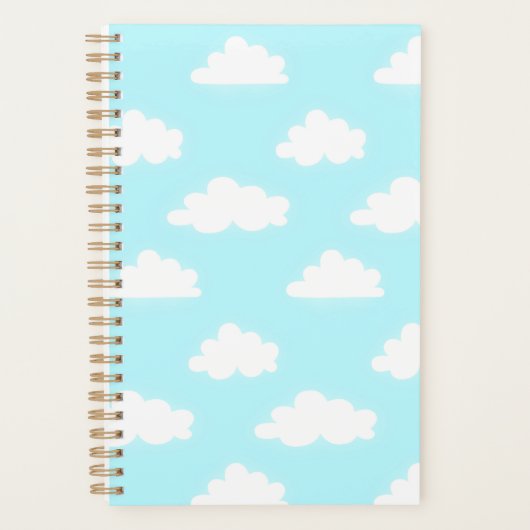 Beautiful Blue Sky Print Notebook Planner (Voorkant)