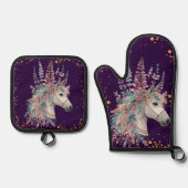 Beautiful Boho Horse Ovenwant & Pannenlap Set (Voorkant)