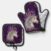 Beautiful Boho Horse Ovenwant & Pannenlap Set (Voorkant / Achterkant)