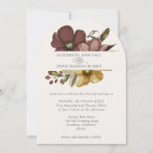 Beautiful boho neutral arch invitation (Devant)