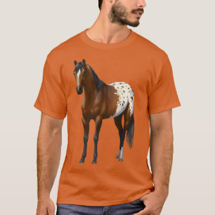Beautiful Brown Bay Appaloosa Horse Lover Gift Pre T-shirt