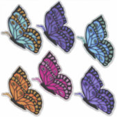 Beautiful Butterflies Sticker (Voorkant)