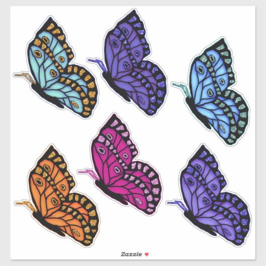 Beautiful Butterflies Sticker (Vel)