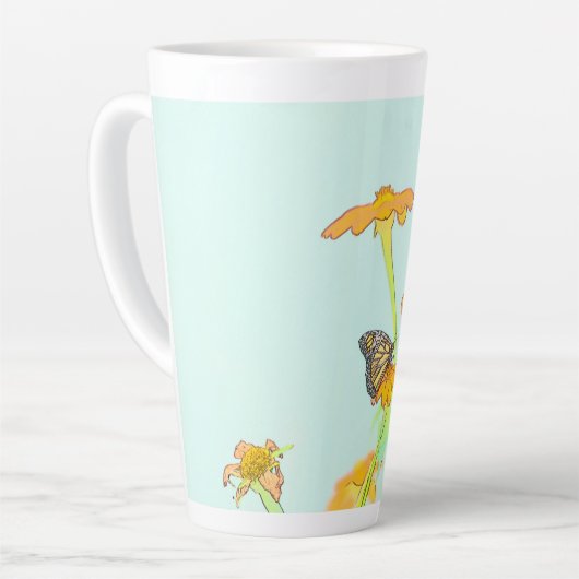 Beautiful Butterfly Latte Mug (Angle gauche)