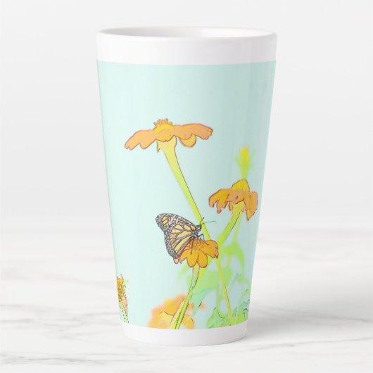 Beautiful Butterfly Latte Mug (Devant)