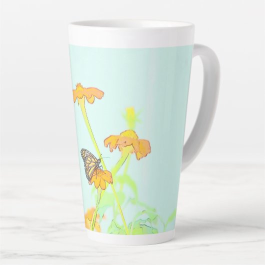 Beautiful Butterfly Latte Mug Mok (Rechterhoek)