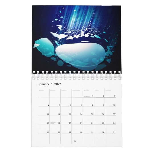 Beautiful Calendar 2022 with Fractal Art Kalender (Jan 2026)