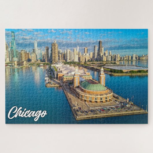 Beautiful Chicago, Illinois, Verenigde Staten Legpuzzel (Horizontaal)