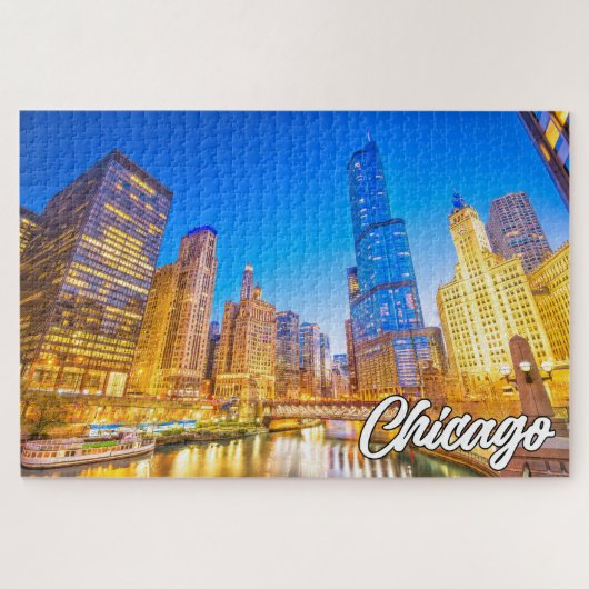 Beautiful Chicago, Illinois, Verenigde Staten Legpuzzel (Horizontaal)