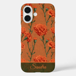 Beautiful Christmas Gift Carnation Custom iPhone 16 Hoesje