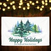 Beautiful Christmas Trees Custom Company Party Spandoek