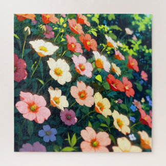 Beautiful colorful anime flowers legpuzzel