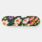 Beautiful colorful anime flowers skateboard (Horizontaal)