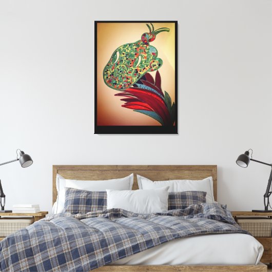 Beautiful Creature Plant Stretched Canvas Print (Insitu (Slaapkamer))