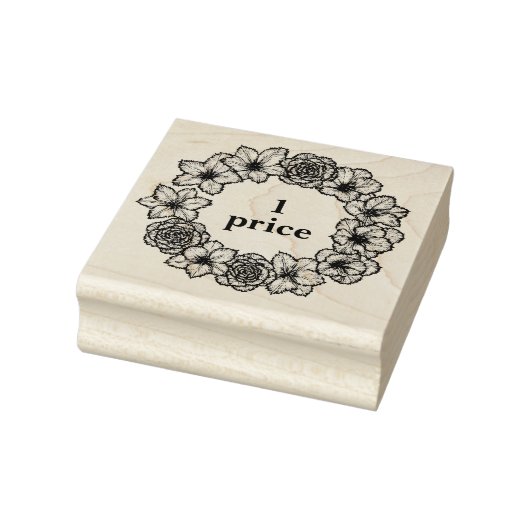 Beautiful custom floral rubberstempel (Stempel)