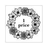 Beautiful custom floral rubberstempel (Afrduk)