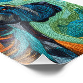 Beautiful detailed unique style Great Dane art Foto Afdruk (Hoek)