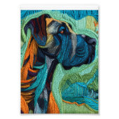 Beautiful detailed unique style Great Dane art Foto Afdruk (Voorkant)