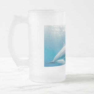beautiful dolphin matglas bierpul