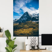 Beautiful Eiger North Wall Grindelwald Poster (Thuiskantoor)