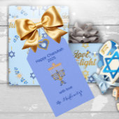 Beautiful Elegant Blue Hanukkah Menorah Cadeaulabel