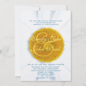 Beautiful Elegant Daisy Wedding Invitation (Dos)