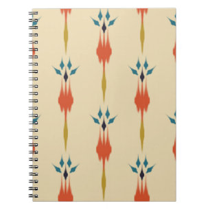 Beautiful Ethnic abstract ikat art. Seamless Kasur Notitieboek