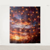 Beautiful Evening Wedding Backdrop Wandkleed (Voorkant)