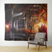 Beautiful Evening Wedding Backdrop Wandkleed (In Situ (horizontaal))