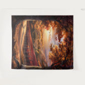 Beautiful Evening Wedding Backdrop Wandkleed (Voorkant (horizontaal))